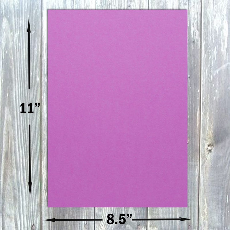 Hamilco ورق كاردستوك ملون من هاميليكو 8.5" × 11" لون بنفسجي لامع 50 حزمة - Image 2